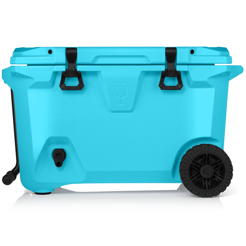BrüTank 55-Quart Rolling Cooler | Electric Blue - Bright Pack