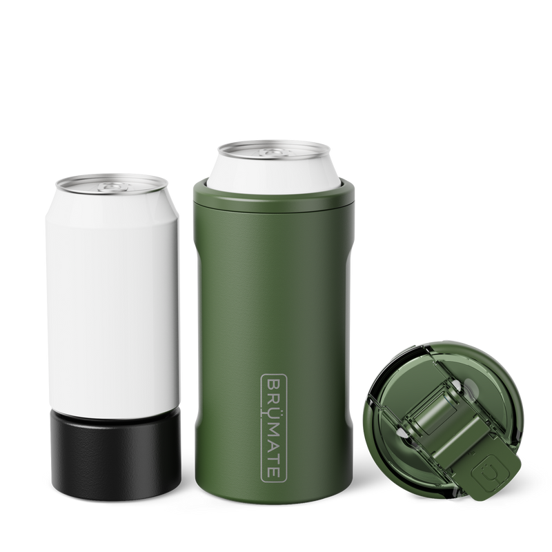 Hopsulator Trio | OD Green | 12/16oz Standard Cans - Outdoor Ice-Ready