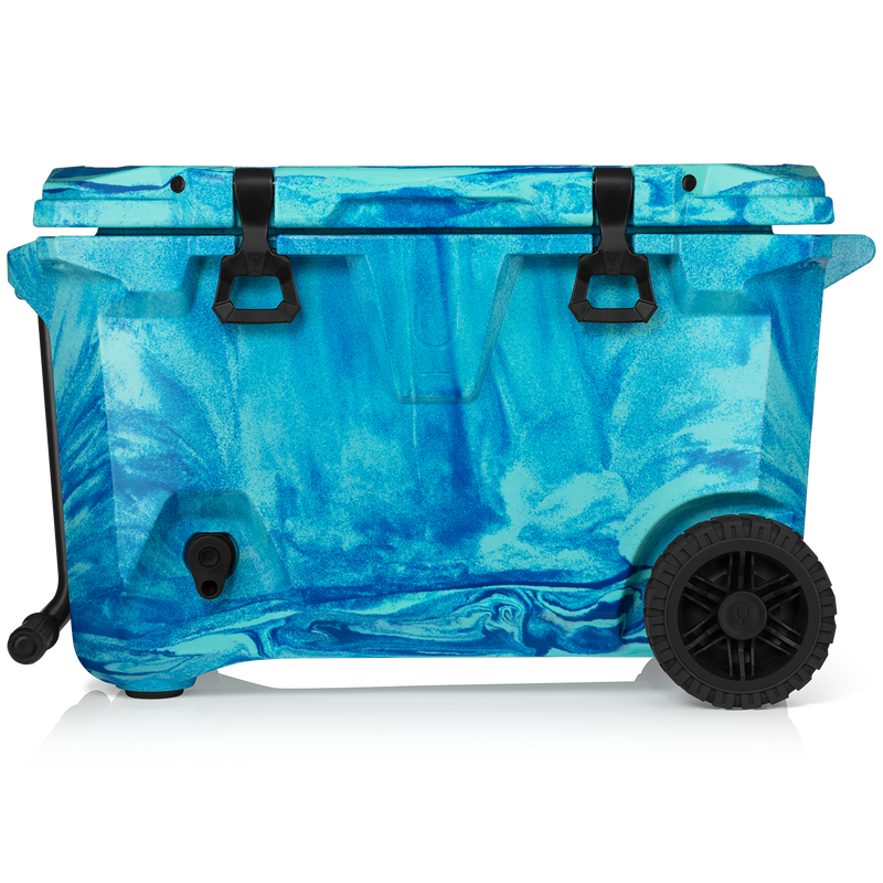 BrüTank 55-Quart Rolling Cooler | Ocean Swirl - Durable Expedition